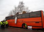 Salford Big Orange Bus Anti-Fracking Blockade 